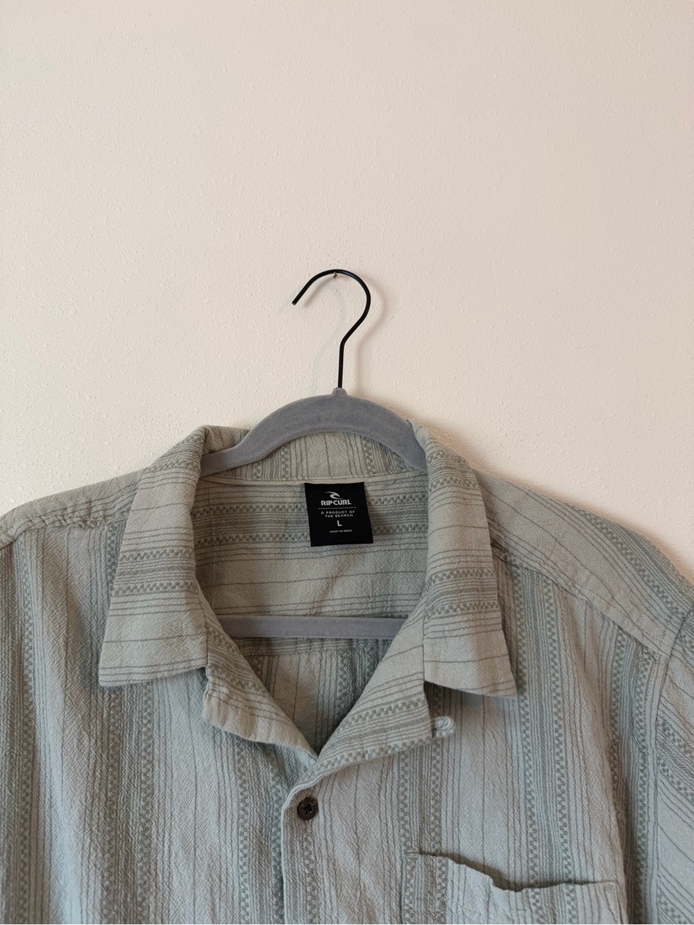 Men’s Green Ripcurl Button Up - Picture 3 of 3